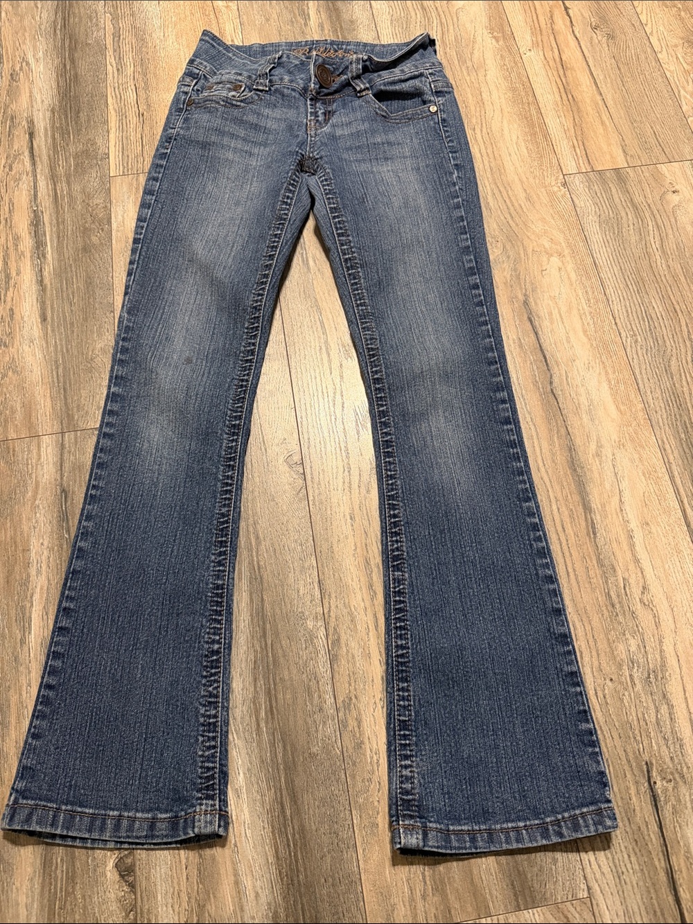 Bubblegum Blue Flared Denim Jeans